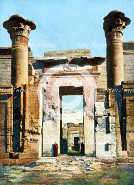 Entrance to the Temple of Medinet Habu, Egypt, 20th Century. Artist: Unknown