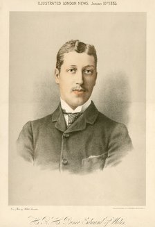 Albert Victor, Duke of Clarence, 1885. Artist: Unknown