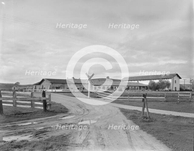 San Miguel Mission, erected 1797 by the Franciscan Fathers, California, 1936. Creator: Dorothea Lange.
