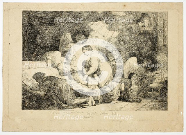 The Holy Family Served by Angels, 1773. Creator: Simon Julien.