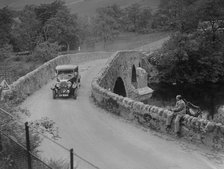 Riley competing in the RSAC Scottish Rally, 1930s. Artist: Bill Brunell.