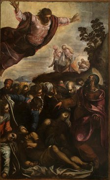 Saint Roch and the Plague Victims, Early 1590s. Creator: Tintoretto, Jacopo (1518-1594).