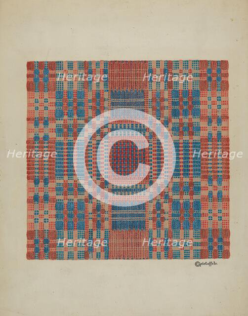 Coverlet (Section), c. 1940. Creator: Cornelius Christoffels.