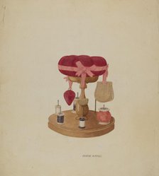 Sewing Stand, 1935/1942. Creator: McGill, Eugene W..