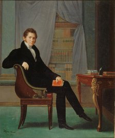 Portrait of Jacques-François Ancelot (1794-1854), 1819. Creator: Ancelot, Marguerite-Louise Virginie (1792-1875).