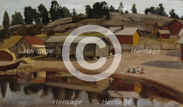Shore View from Koivisto, 1907. Creator: Hugo Simberg.