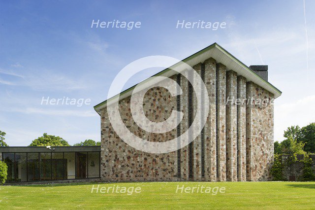 Taunton Crematorium Chapel, Wellington New Road, Taunton, Somerset, c2000s(?). Artist: James O Davies.