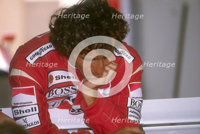 Alain Prost, British Grand Prix, Silverstone, Northamptonshire, 1989. Artist: Unknown