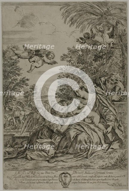 Flight into Egypt, 1647/66. Creator: Pier Francesco Mola.