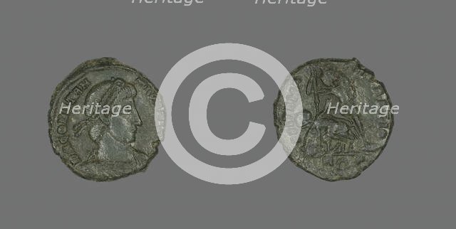 Coin Portaying Emperor Constantius II, 337-361. Creator: Unknown.