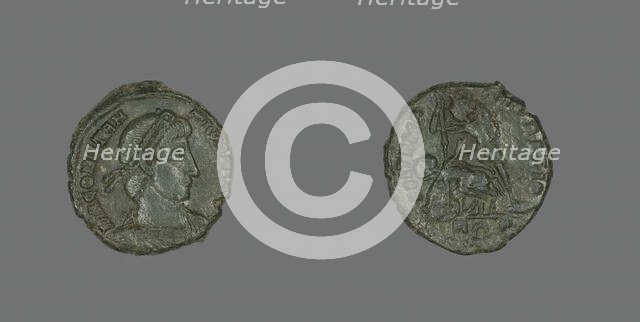 Coin Portaying Emperor Constantius II, 337-361. Creator: Unknown.