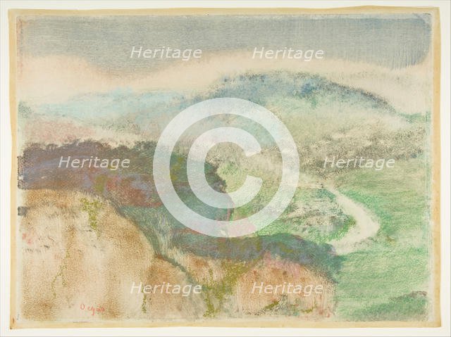 Landscape, 1892. Creator: Edgar Degas.