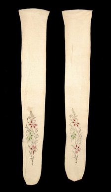 Stockings, American, ca. 1860. Creator: Unknown.