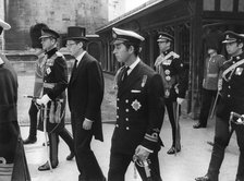 The Duke of Gloucester buried with full military honours at Windsor, 14th June 1974.  Creator: Unknown.