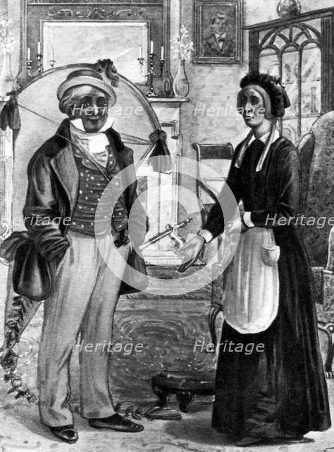 Dick and Betsy Trotwood, 1904.Artist: S Hildesheimer & Co