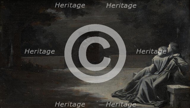 Dona Rose d'Orthez et Don Sanche de Salinas, c.1891 — 1892. Creator: Pierre Fritel.