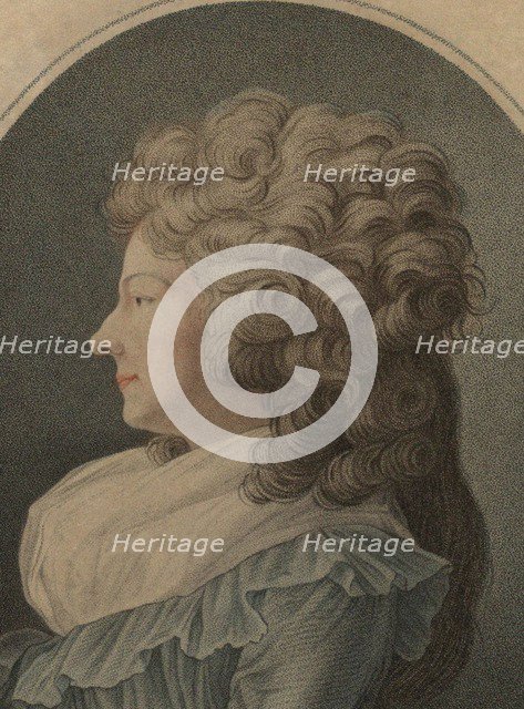 Portrait of Marie Louise of Savoy (1749-1792), Princess of Lamballe, 1791.