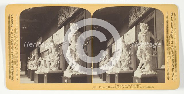 French Historic Sculpture; Room 11 Art Institute, 1893. Creator: Henry Hamilton Bennett.