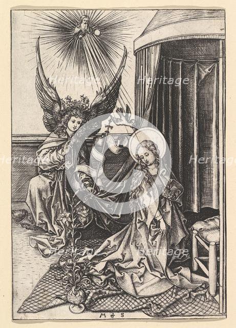 The Annunciation, ca. 1435-1491. Creator: Martin Schongauer.