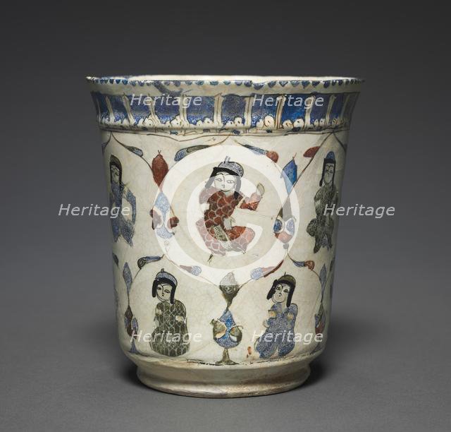 Minai Beaker with Seated Princes, 1180-1220. Creator: Unknown.