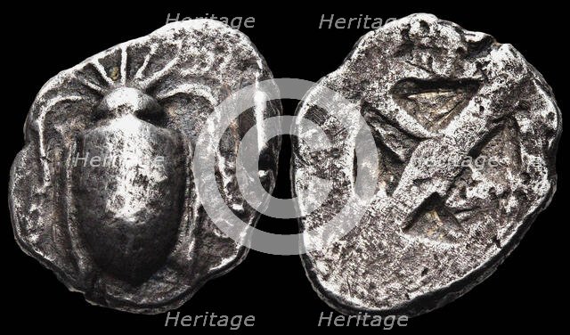 Hemidrachm. Keos (Cyclades), c 510-c 500 BC. Creator: Numismatic, Ancient Coins  .