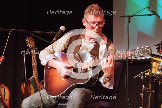 Paul Cowley with The Gogoville Blues Stars, Crawley Blues Club, Hawth, West Sussex, 18 Oct 2019. Creator: Brian O'Connor.