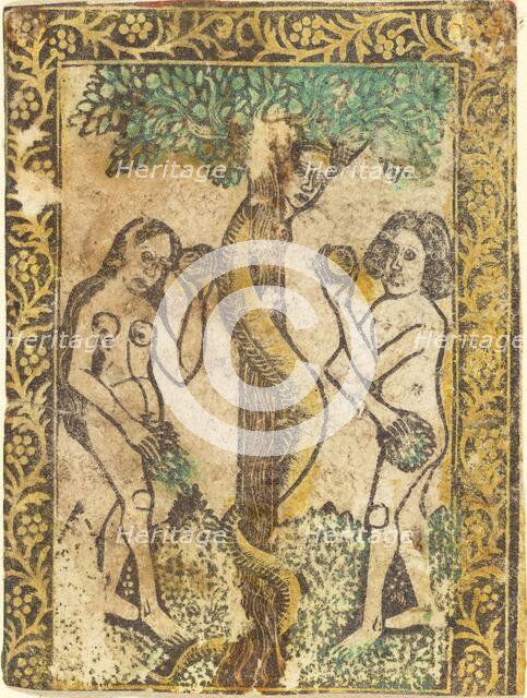 Adam and Eve, 1460/1480. Creator: Master of the Borders with the Four Fathers of the Church.