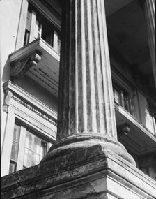 Closeup of column, Belle Grove Plantation, Louisiana, 1858, 1936?. Creator: Walker Evans.