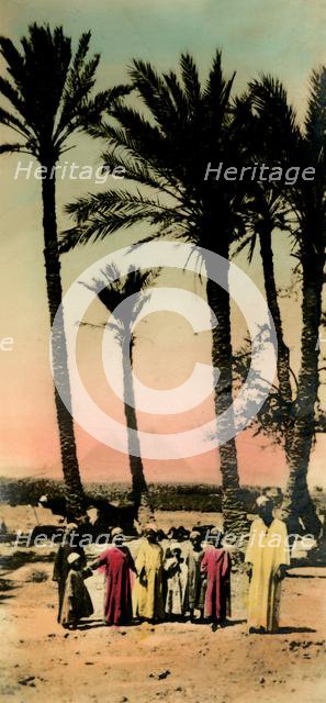 'Cairo: Native children near the Pyramids', c1918-c1939. Creator: Unknown.