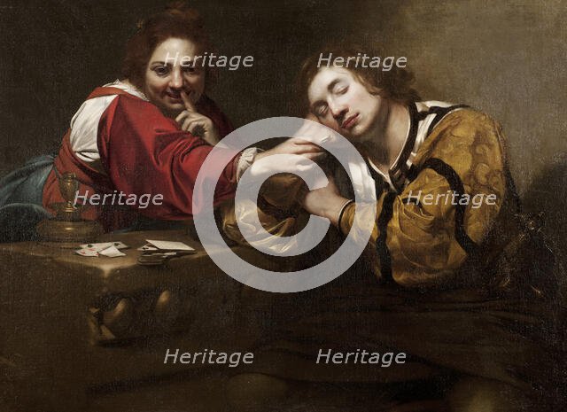 Sleeper Awakened by a Young Woman with Fire, early 1620s. Creator: Nicolas Regnier.