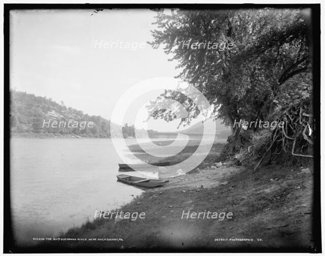 The Susquehanna River near Shickshinny, Pa., between 1890 and 1901. Creator: Unknown.