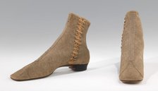 Boots, probably American, 1865-75. Creator: Unknown.