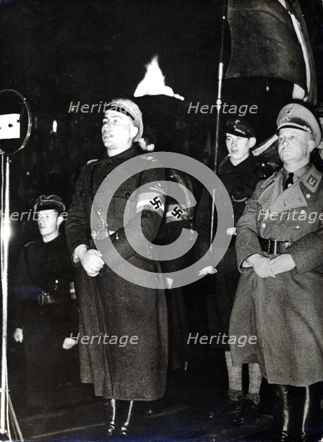 Werner Kuhnt, regional Hitler Youth leader, Potsdam Municipal Castle, Germany, 18 April 1936 Artist: Unknown