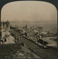 'Dufferin Terrace, Old Town and St. Lawrence River from the Citadel, Quebec, Canada', 1906. Artist: Unknown.