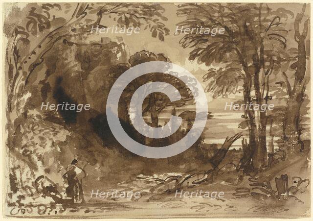 A Clearing in a Forest, late 1830s. Creator: John Varley I.