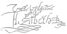 Signature of Queen Elizabeth I, 1558-1603. Artist: Queen Elizabeth I