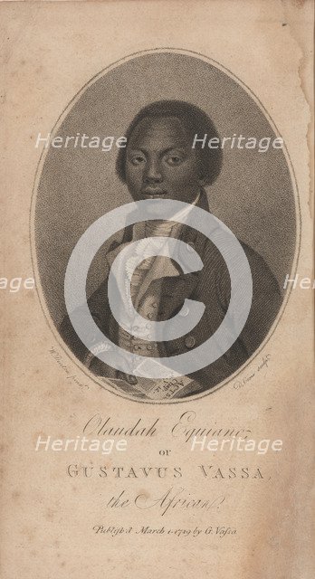 Portrait of Olaudah Equiano (known Gustavus Vassa) (1745-1797), 1789. Creator: Anonymous.