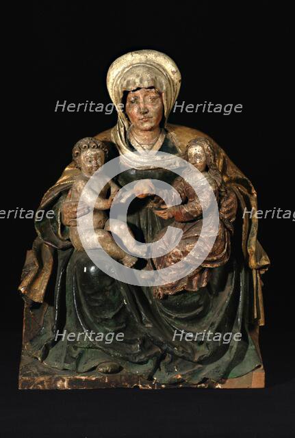 St Anne with the Virgin and Child, 1500-1550. Creator: Unknown.