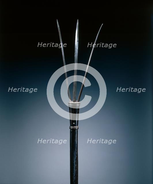 Brandistock (with retractible blades), c. 1600-1625. Creator: Unknown.