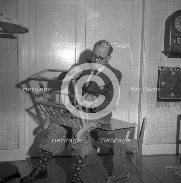 Cottage industry in Småland, Sweden, c1940s(?). Artist: Otto Ohm