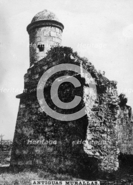 Ancient Havana city walls,  (1667), 1920s. Artist: Unknown
