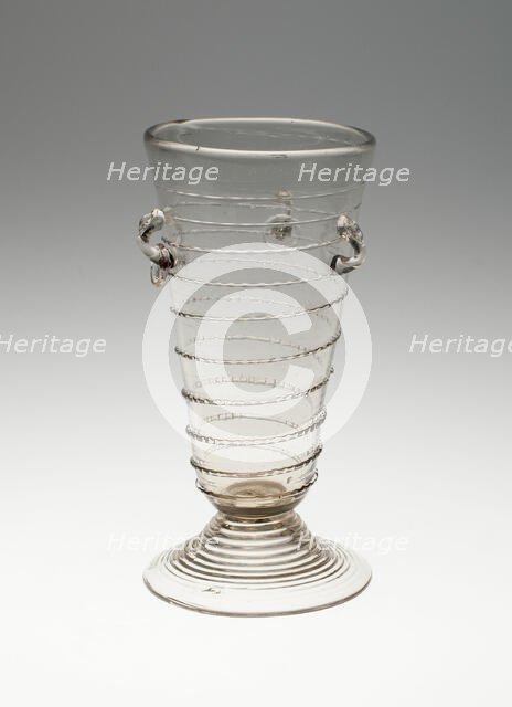 Passglass with Loops and Glass Rings, Germany, 1600/1700. Creator: Unknown.