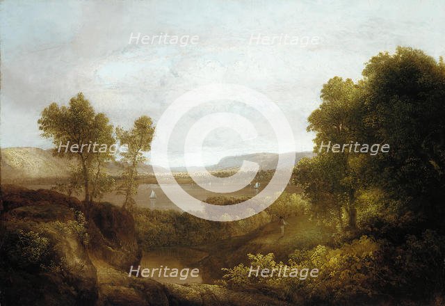 On the Hudson, 1830-35. Creator: Thomas Doughty.