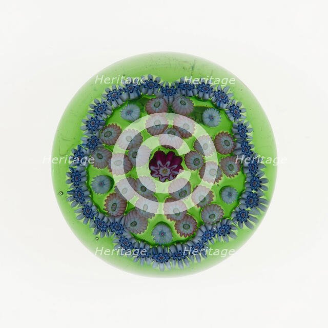 Paperweight, Clichy, c. 1845/60. Creator: Clichy Glassworks.