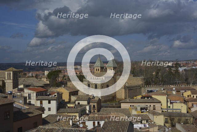 Panoramic view of the city of Toledo, Spain, 2022.  Creator: LTL.