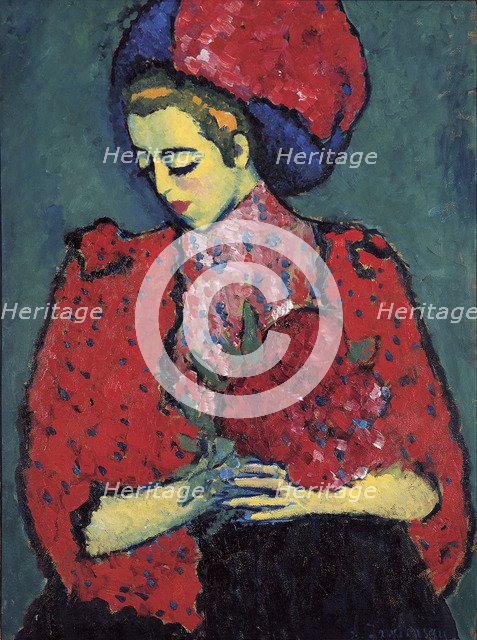 Girl with Peonies, 1909.