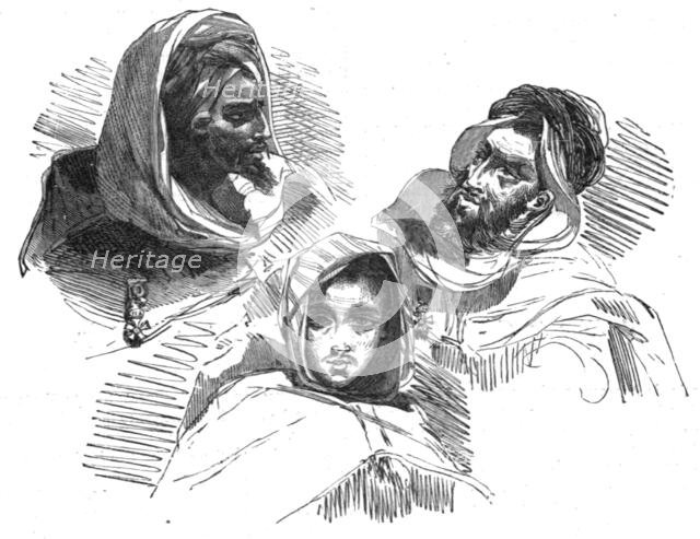 ''Moorish Types; A Ride to Gebel-Mousa, in North-Western Barbary', 1875. Creator: Trorey Blackmore.