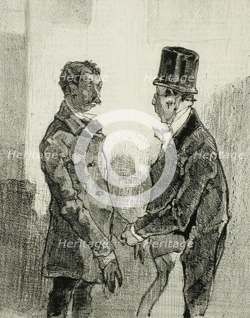 En Province - Après les fêtes, 1856. Creator: Félicien Rops.