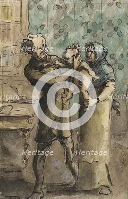 The Visit to the Phrenologist, between 1871 and 1879. Creator: Cham.