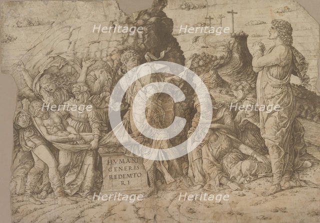 The Entombment of Christ, ca. 1465-75. Creator: Andrea Mantegna.